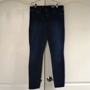GAP Womens 30 regular medium to dark wash denim skinny jeans mid rise